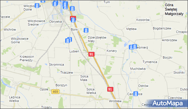 mapa Sierpów, Sierpów na mapie Targeo