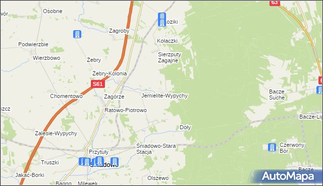 mapa Sierzputy-Marki, Sierzputy-Marki na mapie Targeo