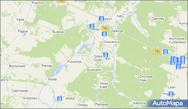 mapa Silpia Duża, Silpia Duża na mapie Targeo