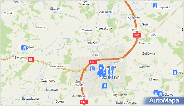 mapa Skaje, Skaje na mapie Targeo