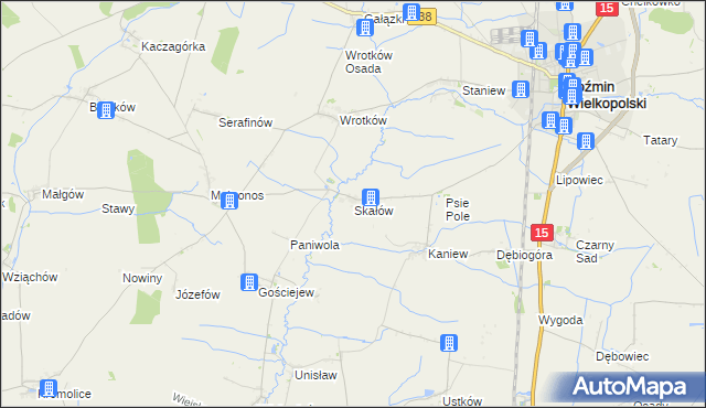 mapa Skałów, Skałów na mapie Targeo