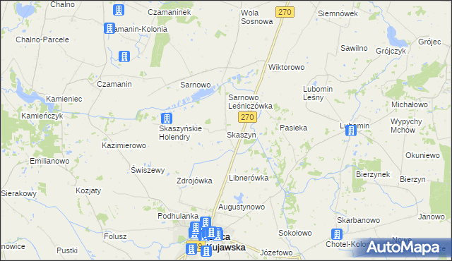 mapa Skaszyn, Skaszyn na mapie Targeo