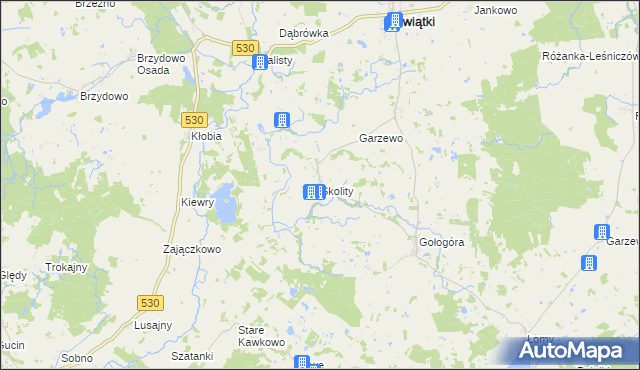 mapa Skolity, Skolity na mapie Targeo