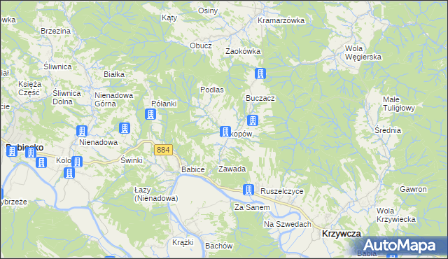 mapa Skopów, Skopów na mapie Targeo