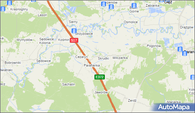 mapa Skrudki, Skrudki na mapie Targeo