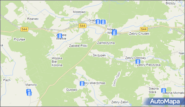 mapa Skrzypek, Skrzypek na mapie Targeo