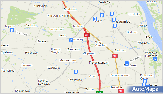 mapa Śliwkowo, Śliwkowo na mapie Targeo