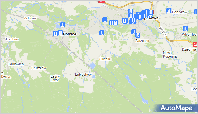 mapa Śliwnik, Śliwnik na mapie Targeo