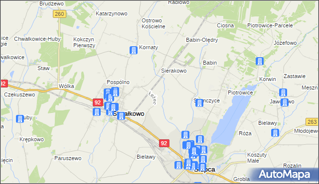 mapa Słomczyce-Huby, Słomczyce-Huby na mapie Targeo