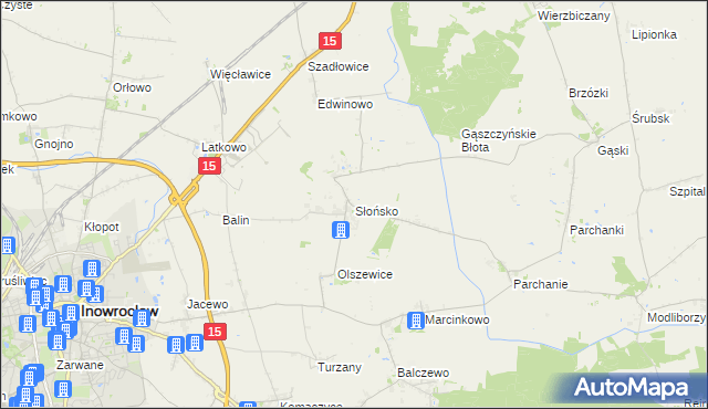 mapa Słońsko, Słońsko na mapie Targeo