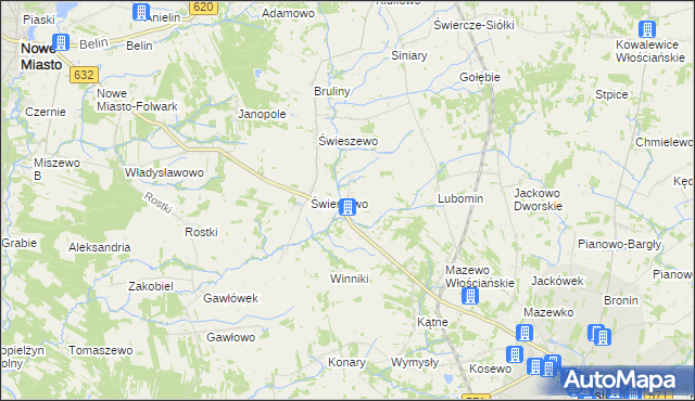 mapa Słustowo, Słustowo na mapie Targeo