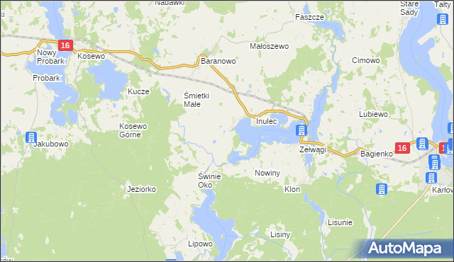 mapa Śmietki, Śmietki na mapie Targeo