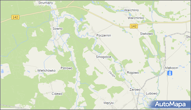 mapa Smogolice, Smogolice na mapie Targeo