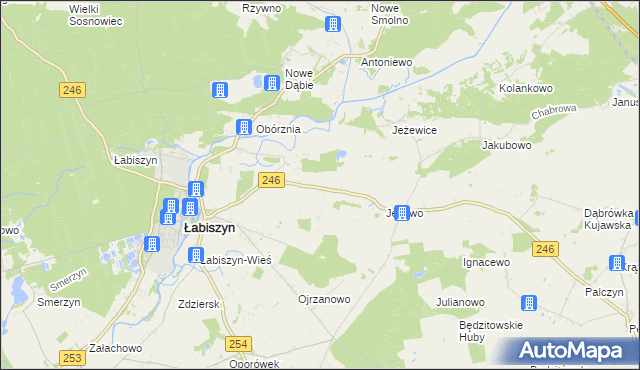 mapa Smogorzewo gmina Łabiszyn, Smogorzewo gmina Łabiszyn na mapie Targeo