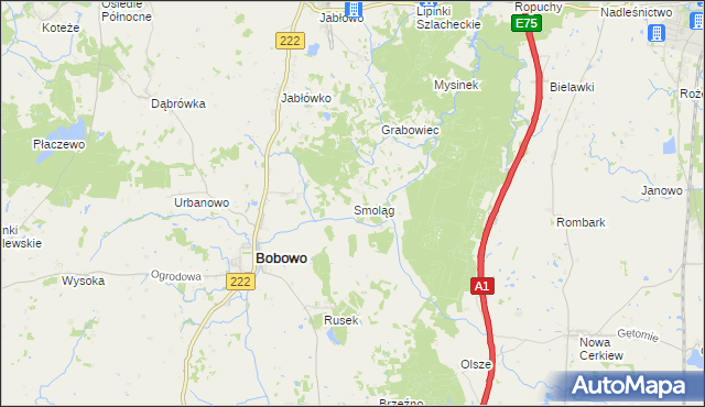 mapa Smoląg, Smoląg na mapie Targeo