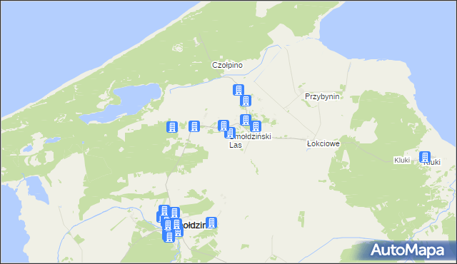 mapa Smołdziński Las, Smołdziński Las na mapie Targeo