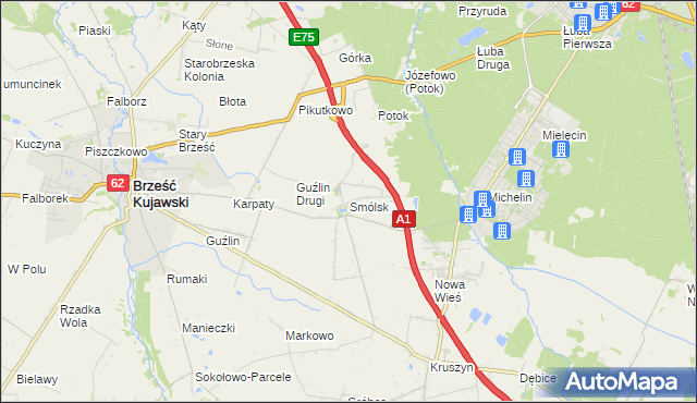 mapa Smólsk, Smólsk na mapie Targeo