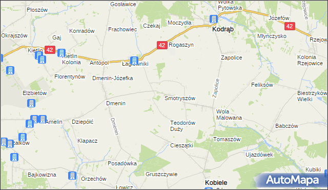 mapa Smotryszów, Smotryszów na mapie Targeo