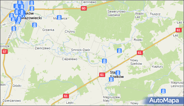 mapa Smrock-Kolonia, Smrock-Kolonia na mapie Targeo