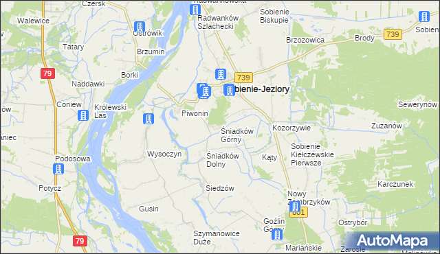 mapa Śniadków Górny, Śniadków Górny na mapie Targeo