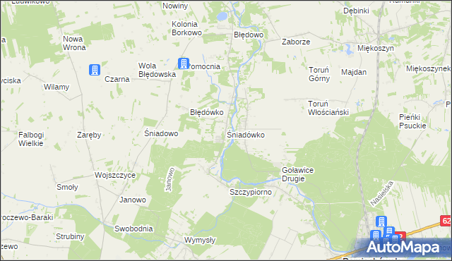 mapa Śniadówko, Śniadówko na mapie Targeo