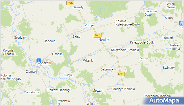 mapa Śnice, Śnice na mapie Targeo