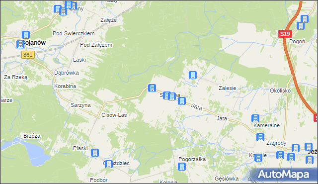 mapa Sójkowa, Sójkowa na mapie Targeo