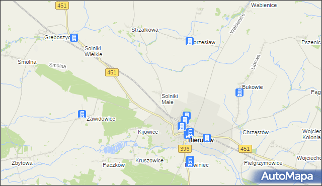 mapa Solniki Małe, Solniki Małe na mapie Targeo