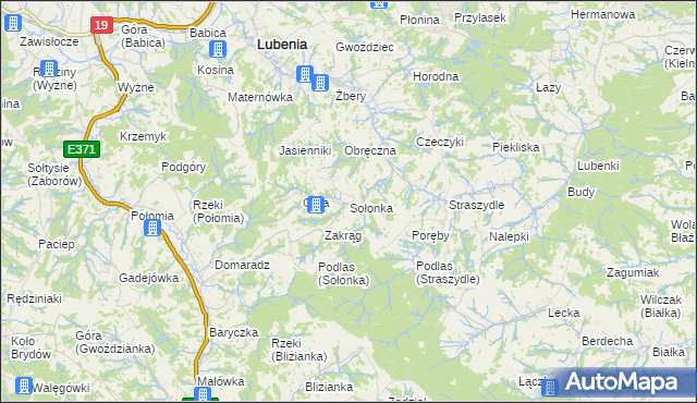 mapa Sołonka, Sołonka na mapie Targeo