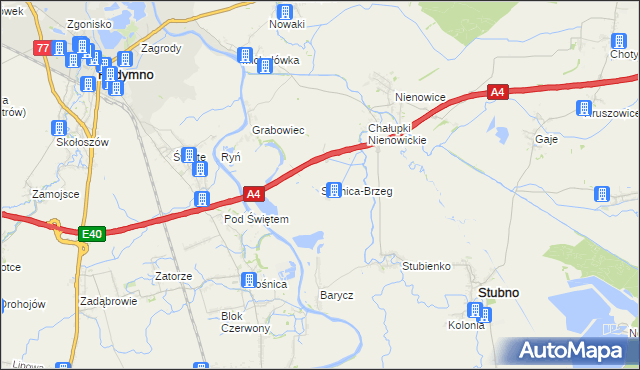 mapa Sośnica-Brzeg, Sośnica-Brzeg na mapie Targeo