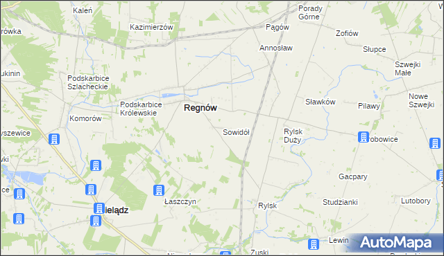 mapa Sowidół, Sowidół na mapie Targeo