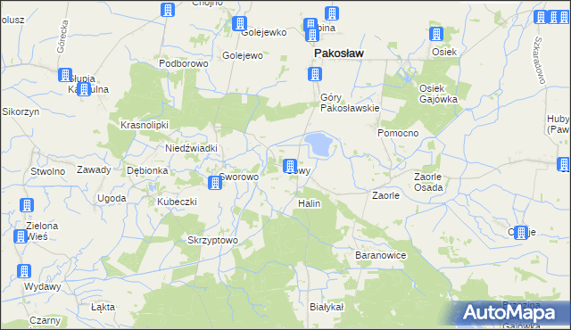 mapa Sowy gmina Pakosław, Sowy gmina Pakosław na mapie Targeo