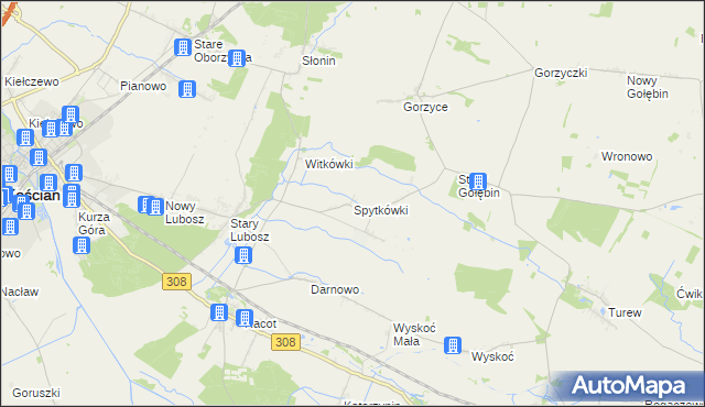mapa Spytkówki, Spytkówki na mapie Targeo