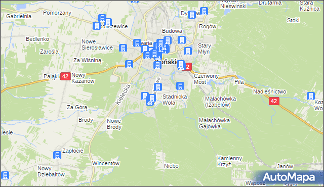 mapa Stadnicka Wola, Stadnicka Wola na mapie Targeo