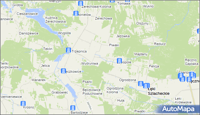 mapa Stanisławów gmina Łęki Szlacheckie, Stanisławów gmina Łęki Szlacheckie na mapie Targeo