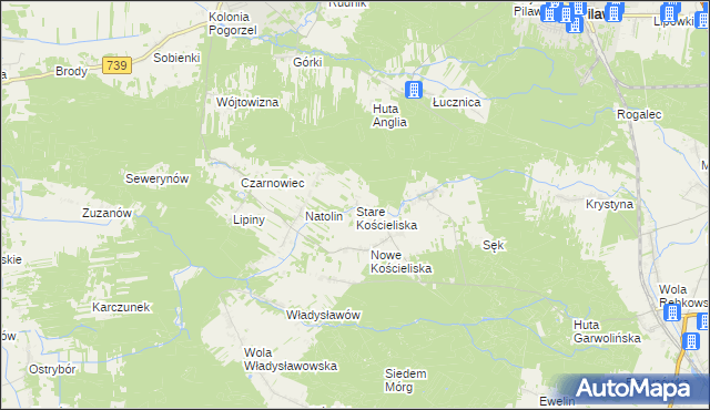 mapa Stare Kościeliska, Stare Kościeliska na mapie Targeo