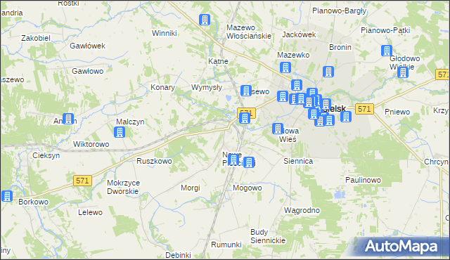 mapa Stare Pieścirogi, Stare Pieścirogi na mapie Targeo