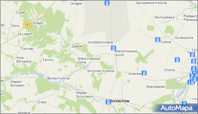 mapa Stare Wierzchowiska, Stare Wierzchowiska na mapie Targeo