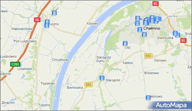 mapa Starogród Dolny, Starogród Dolny na mapie Targeo