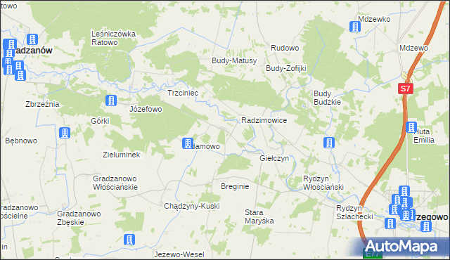 mapa Staroguby, Staroguby na mapie Targeo