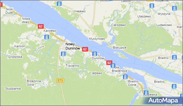 mapa Stary Duninów, Stary Duninów na mapie Targeo