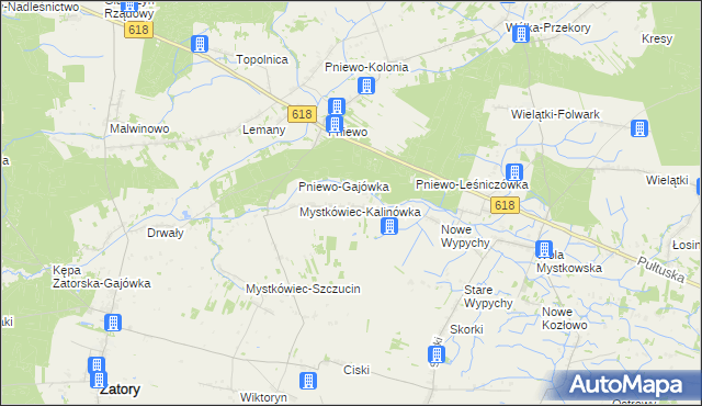 mapa Stary Mystkówiec, Stary Mystkówiec na mapie Targeo