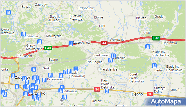 mapa Sterkowiec, Sterkowiec na mapie Targeo