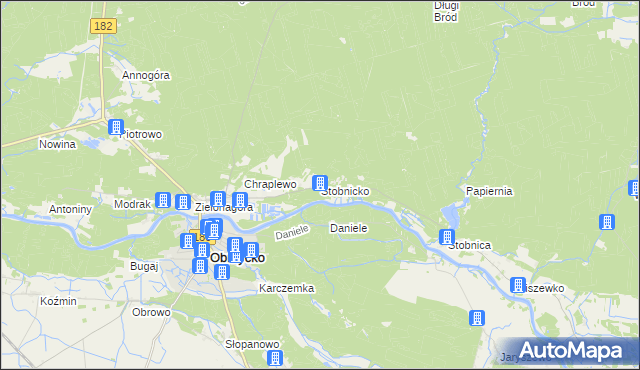 mapa Stobnicko, Stobnicko na mapie Targeo