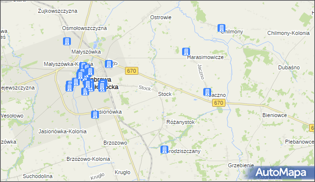 mapa Stock, Stock na mapie Targeo