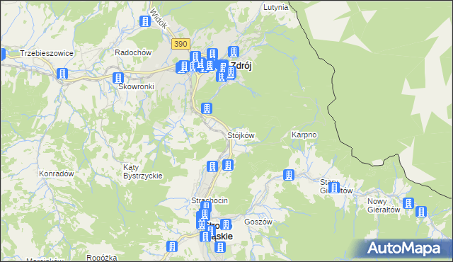 mapa Stójków, Stójków na mapie Targeo