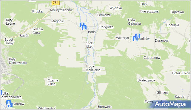 mapa Stoki Duże, Stoki Duże na mapie Targeo