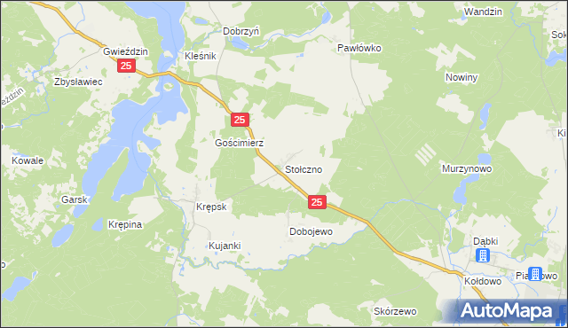 mapa Stołczno, Stołczno na mapie Targeo