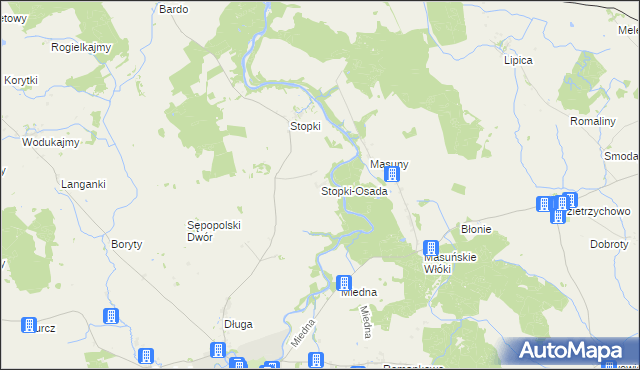 mapa Stopki-Osada, Stopki-Osada na mapie Targeo