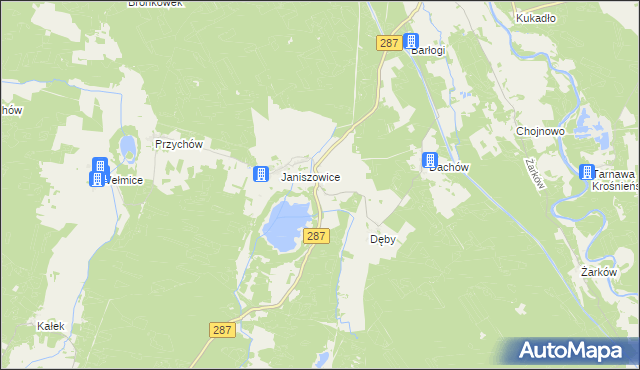 mapa Strużka gmina Bobrowice, Strużka gmina Bobrowice na mapie Targeo